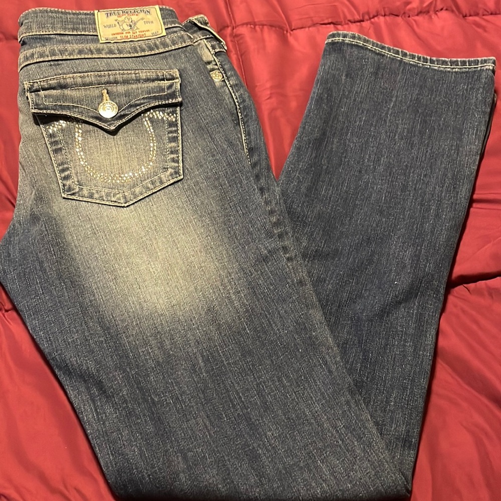 Womens true religion Swarovski jeans sz 31